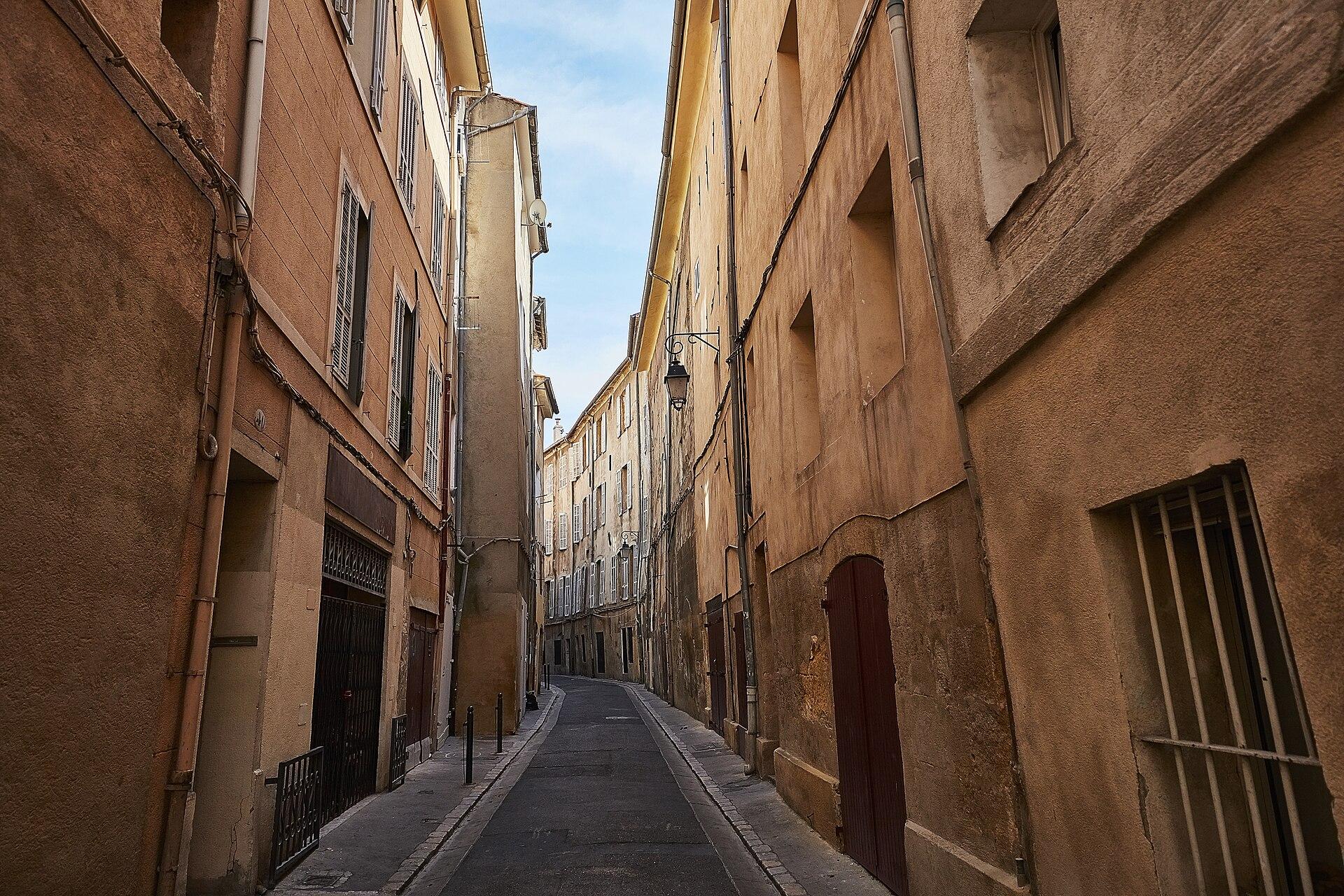 Une vue urbaine d'Aix-en-Provence