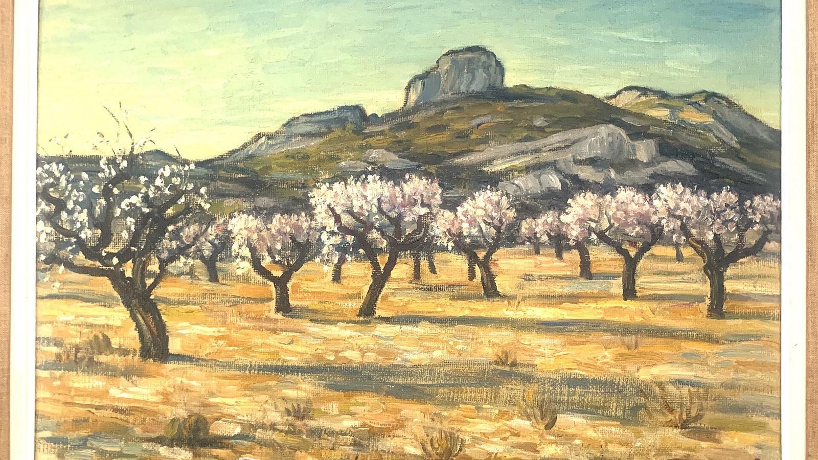 Le paysage de Provence Amandiers Maurice Berle, à Allauch