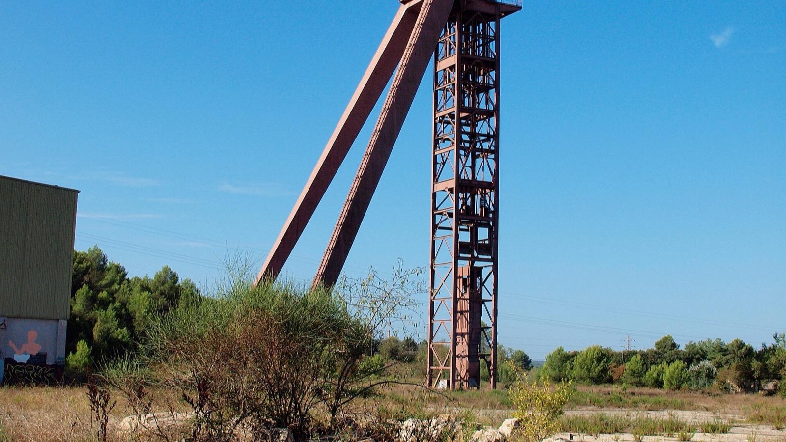 Le chevalement du puits Z, vestige minier de Gardanne