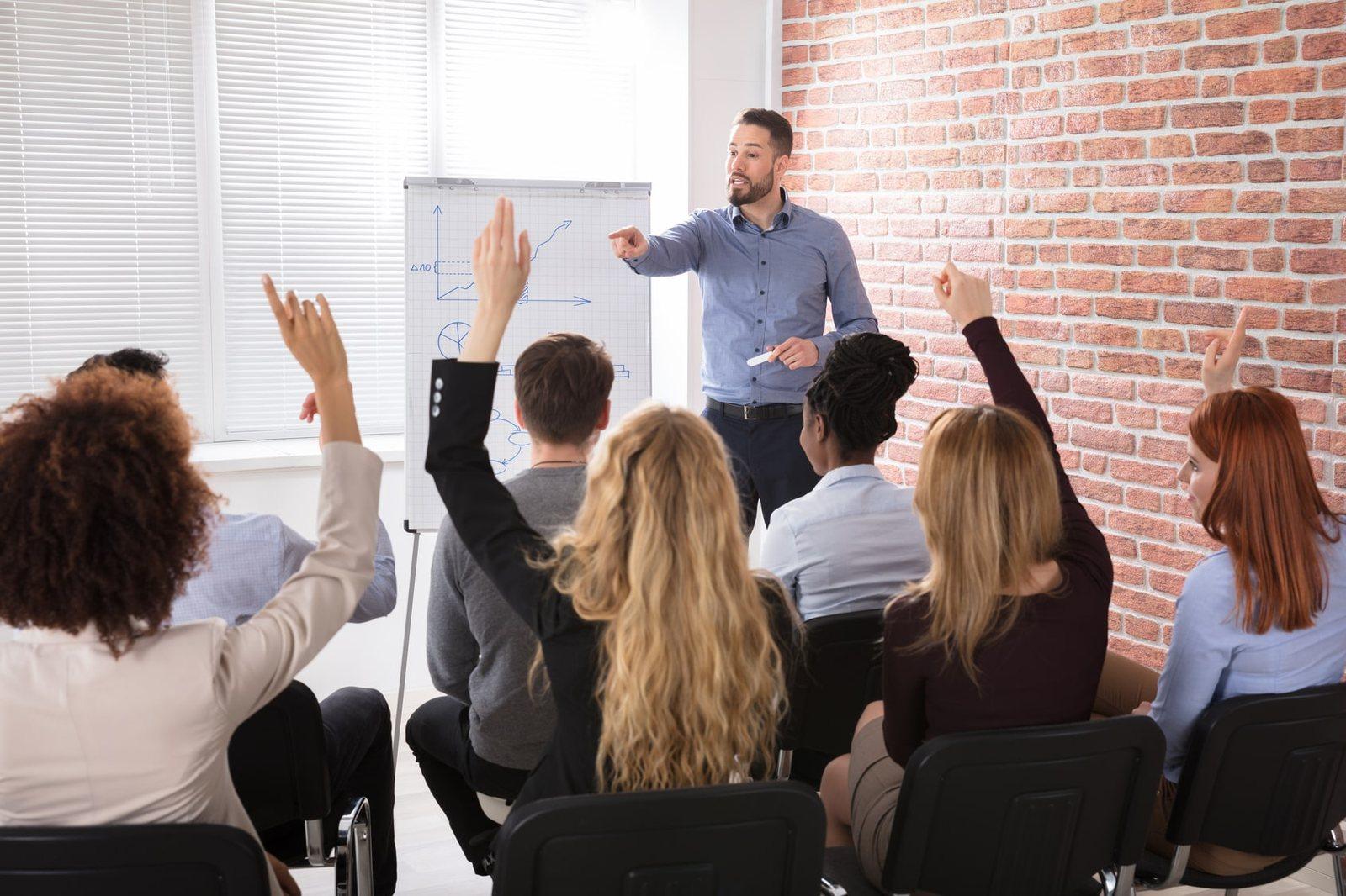 Une session de formation professionnelle