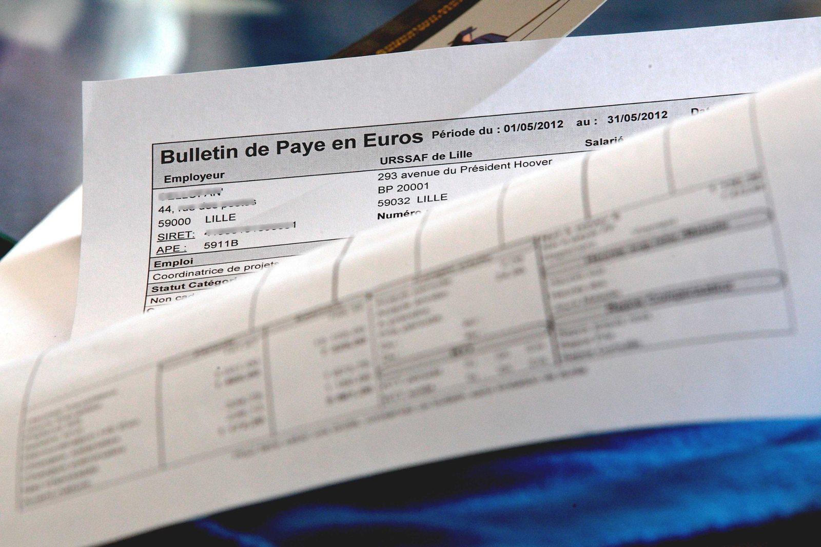 Un bulletin de paie