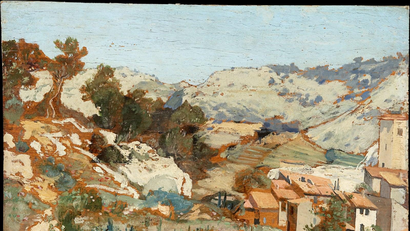 Le paysage de collines autour de Roquevaire