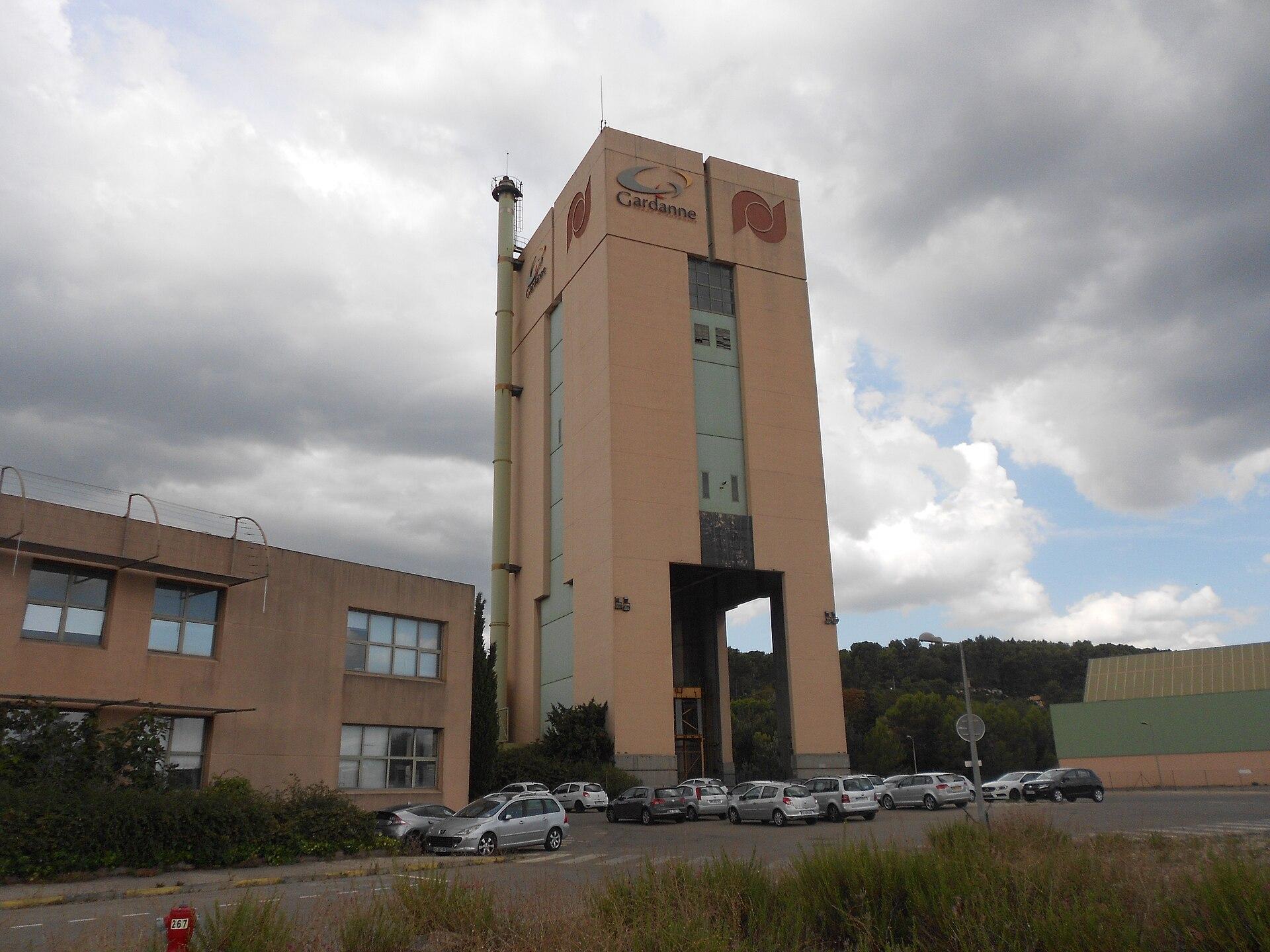 Le chevalement du puits Yvon Morandat à Gardanne, aujourd'hui reconverti