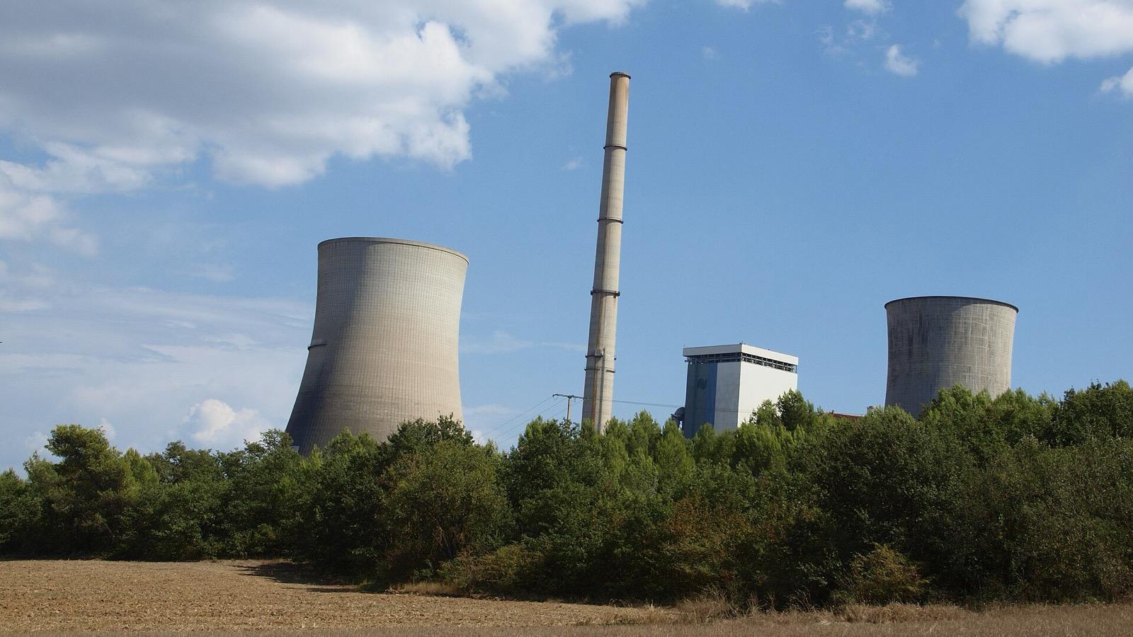 La centrale thermique, à Gardanne