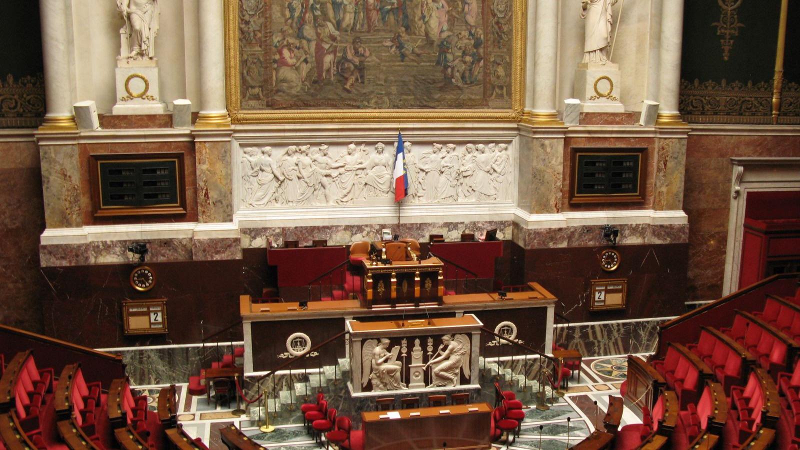 L'hémicycle de l'Assemblée nationale